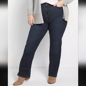 Lane Bryant Navy High Rise Boot Jeans